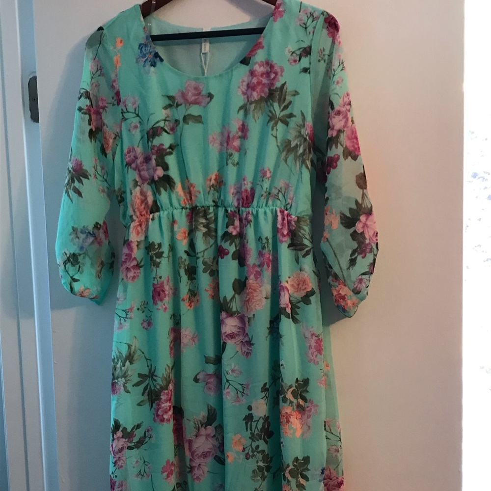 NWT—Pink Blush Maternity Dress—Size Medium